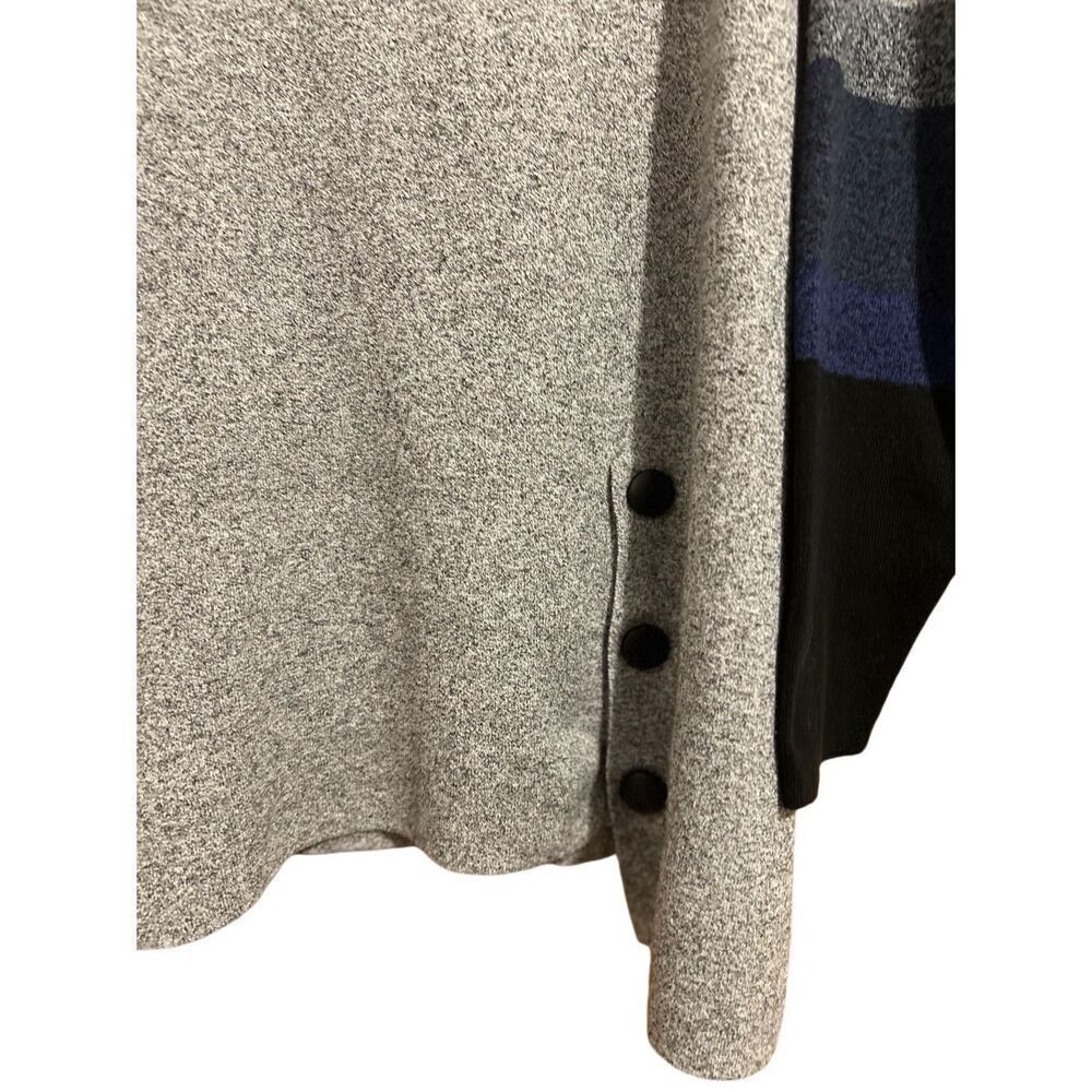 Zozo Women’s Size M Gray Crew 3/4 Lgth Sleeve Tunic Sweater - Picture 6 of 10